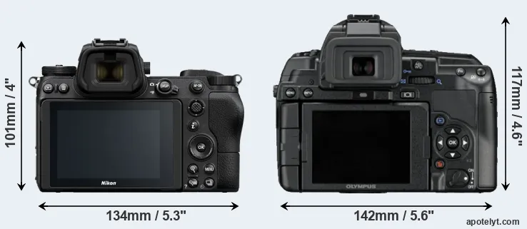 Comparison Z7 or E-5 rear