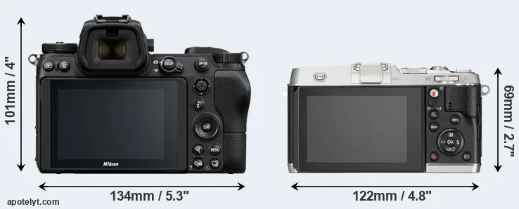 Comparison Z7 or E-P5 rear