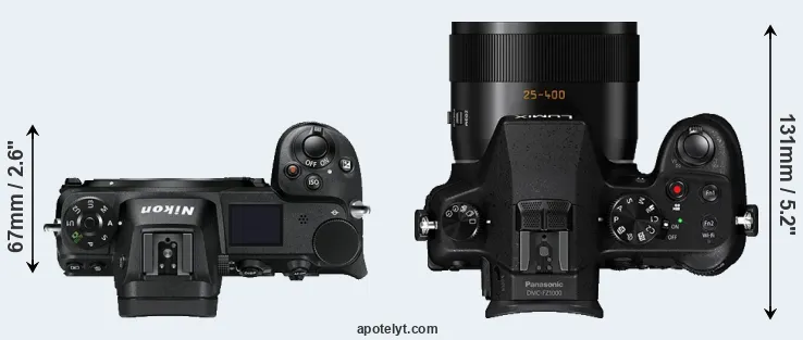 Compare Z7 versus FZ1000 top