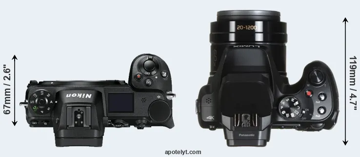 Compare Z7 versus FZ82 top