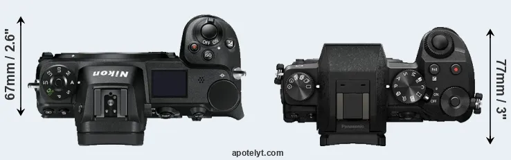 Compare Z7 versus G7 top