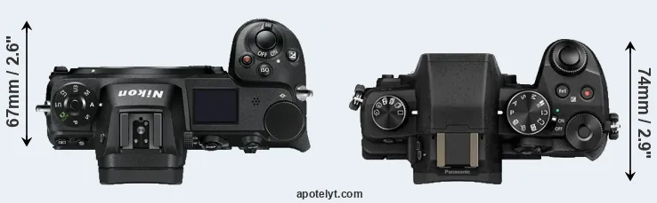 Compare Z7 versus G80 top