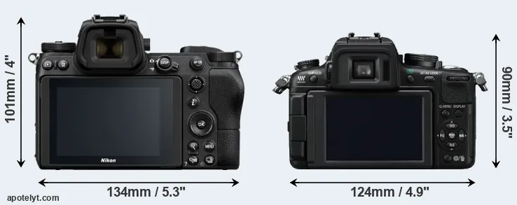 Comparison Z7 or GH2 rear