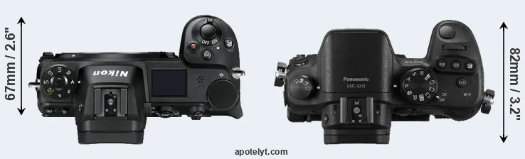 Compare Z7 versus GH3 top