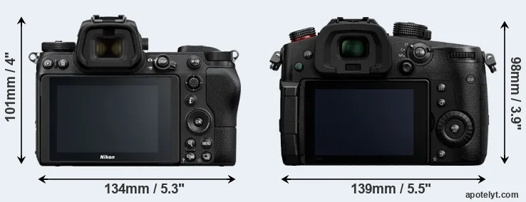 Comparison Z7 or GH5 II rear