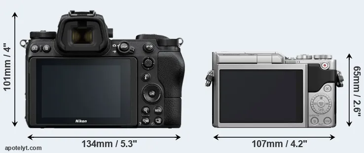 Comparison Z7 or GX800 rear
