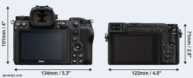Comparison Z7 or GX85 rear
