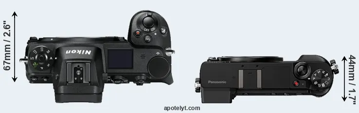Compare Z7 versus GX85 top