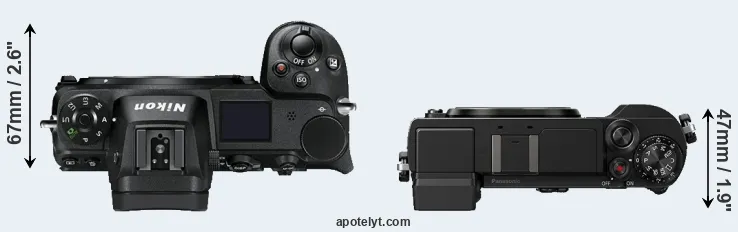 Compare Z7 versus GX9 top