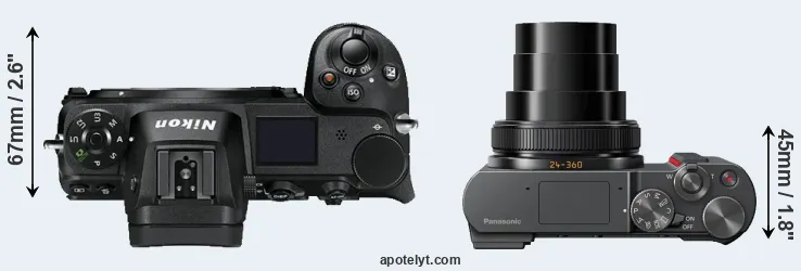 Compare Z7 versus TZ200 top