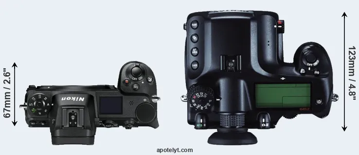 Compare Z7 versus 645Z top