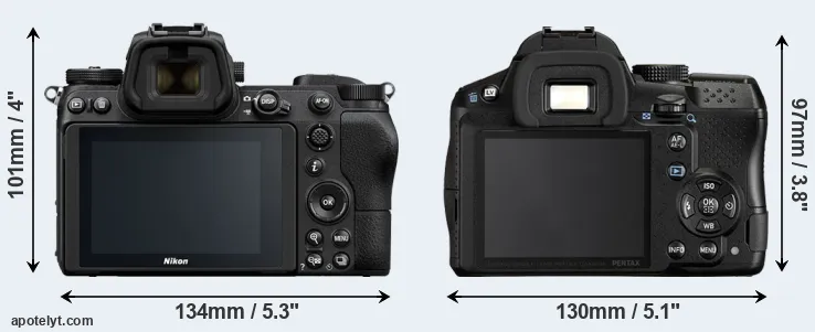 Comparison Z7 or K-30 rear