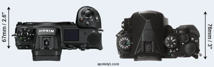 Compare Z7 versus KP top