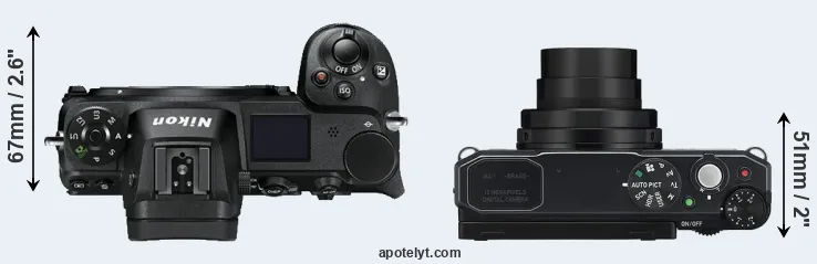 Compare Z7 versus MX-1 top