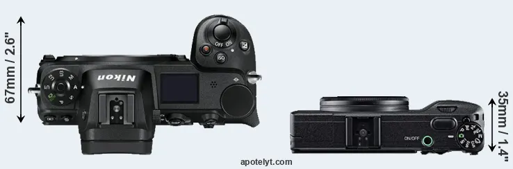Compare Z7 versus GR top