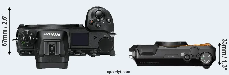 Compare Z7 versus WG-6 top
