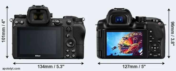 Comparison Z7 or NX30 rear