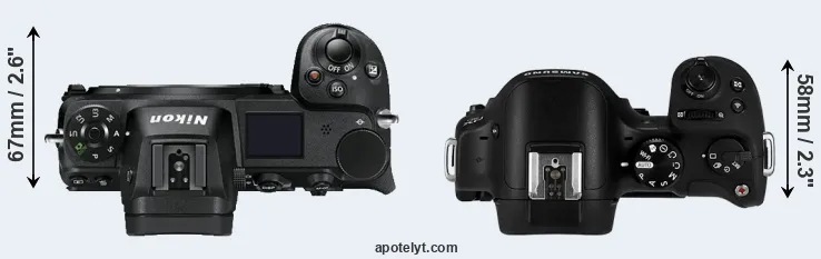 Compare Z7 versus NX30 top