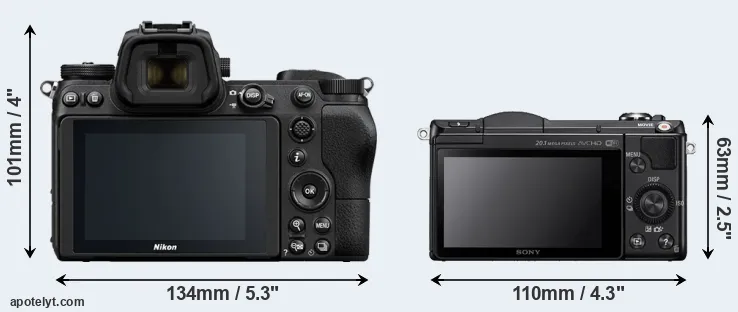 Comparison Z7 or A5000 rear