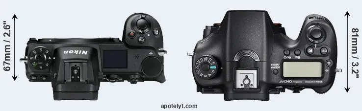 Compare Z7 versus A77 II top