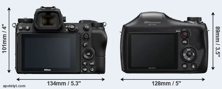 Comparison Z7 or H300 rear