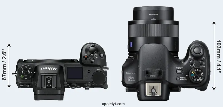 Compare Z7 versus HX400V top
