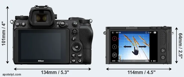 Comparison Z7 or M1 rear