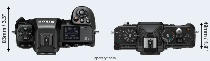 Compare Z8 versus Zf top
