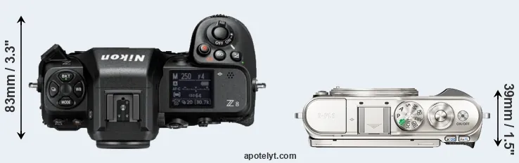 Compare Z8 versus E-PL9 top