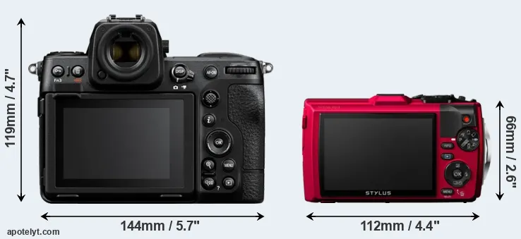 Comparison Z8 or TG-4 rear