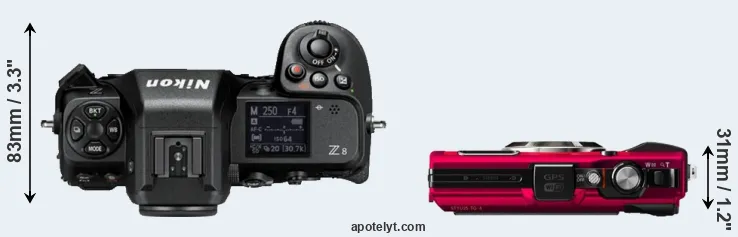 Compare Z8 versus TG-4 top