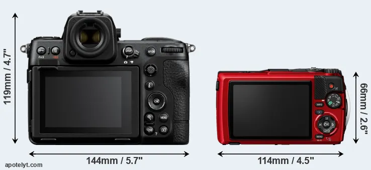 Comparison Z8 or TG-7 rear