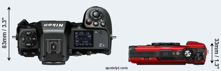 Compare Z8 versus TG-7 top