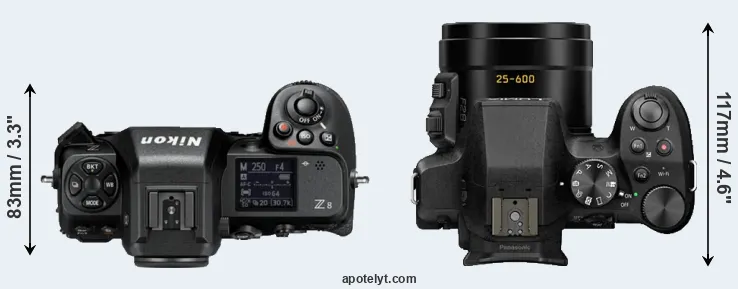 Compare Z8 versus FZ330 top