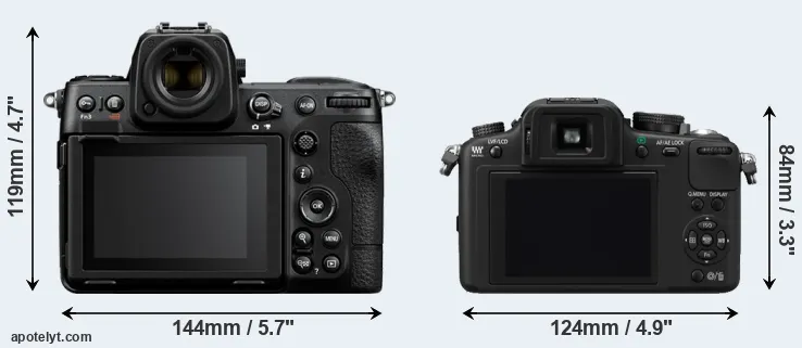 Comparison Z8 or G10 rear