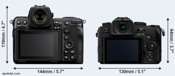 Comparison Z8 or G97 rear