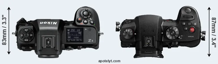 Compare Z8 versus GH5s top