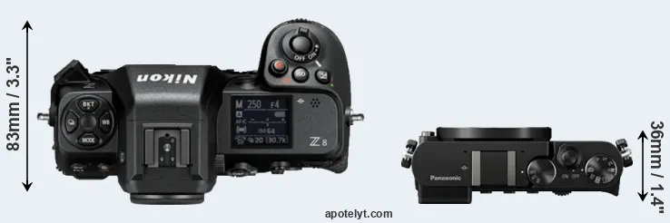 Compare Z8 versus GM5 top
