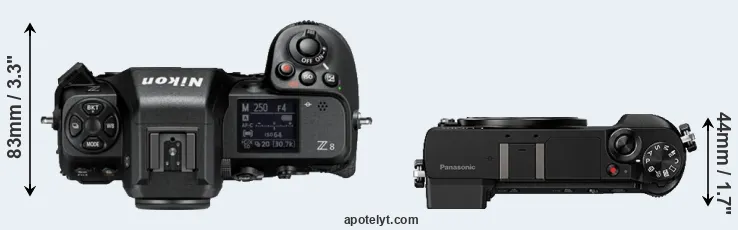 Compare Z8 versus GX80 top