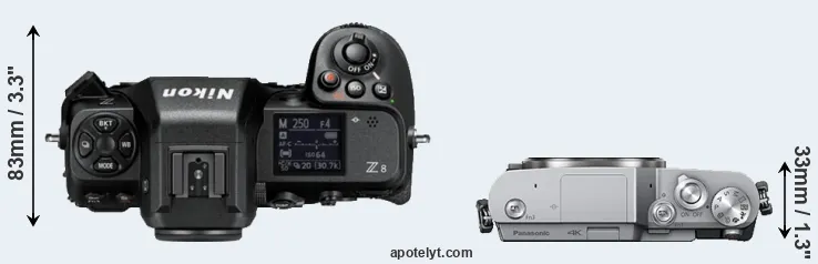 Compare Z8 versus GX800 top