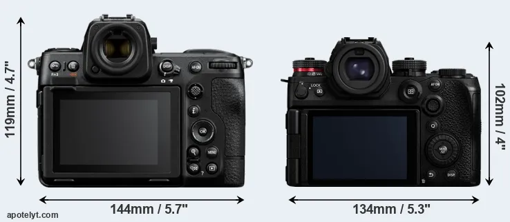 Comparison Z8 or S1 II rear