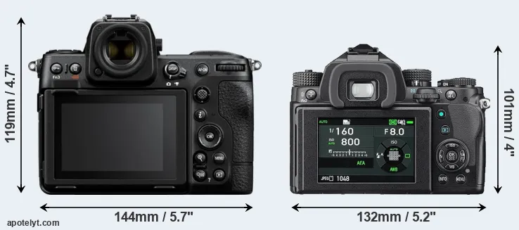 Comparison Z8 or KP rear