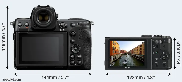Comparison Z8 or MX-1 rear