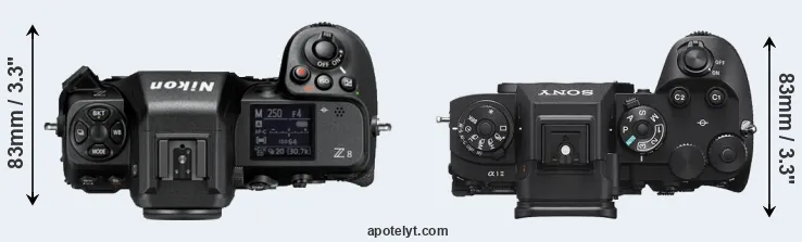 Compare Z8 versus A1 II top