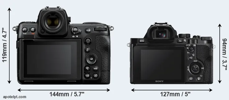 Comparison Z8 or A7S rear
