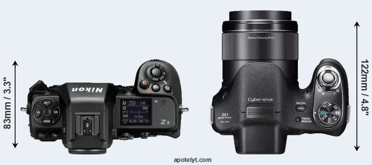 Compare Z8 versus H400 top