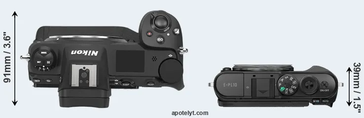 Compare Z9 versus E-PL10 top