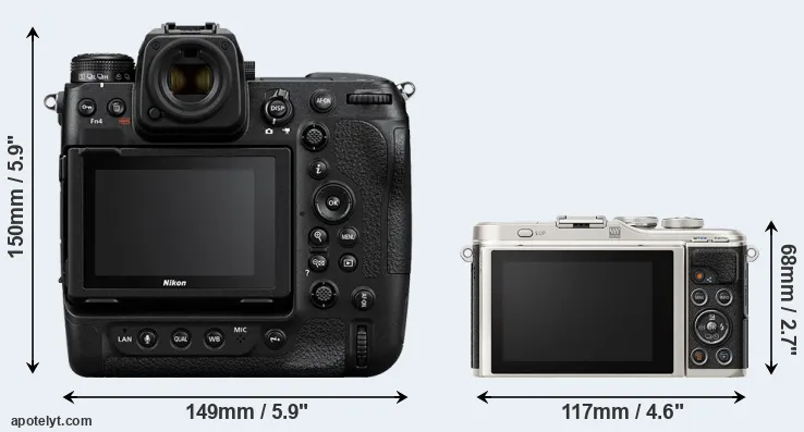 Comparison Z9 or E-PL9 rear