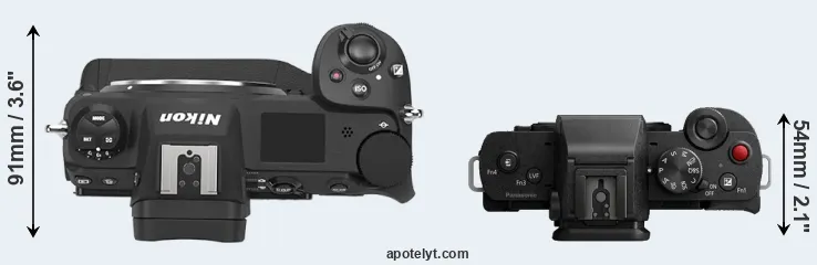 Compare Z9 versus G100 top