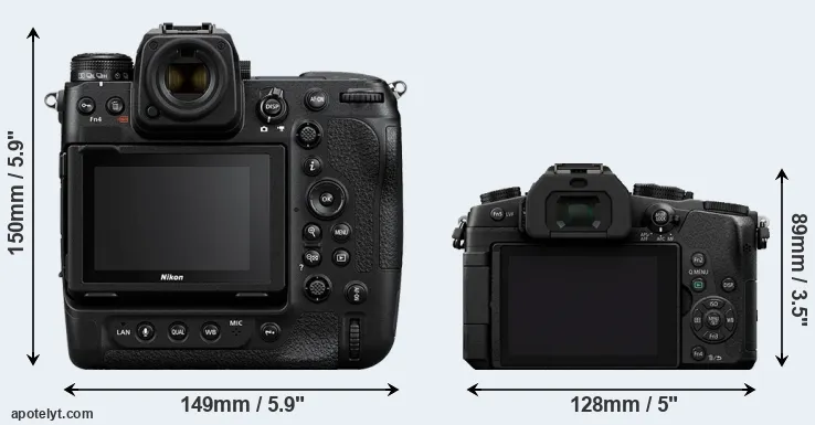 Comparison Z9 or G85 rear